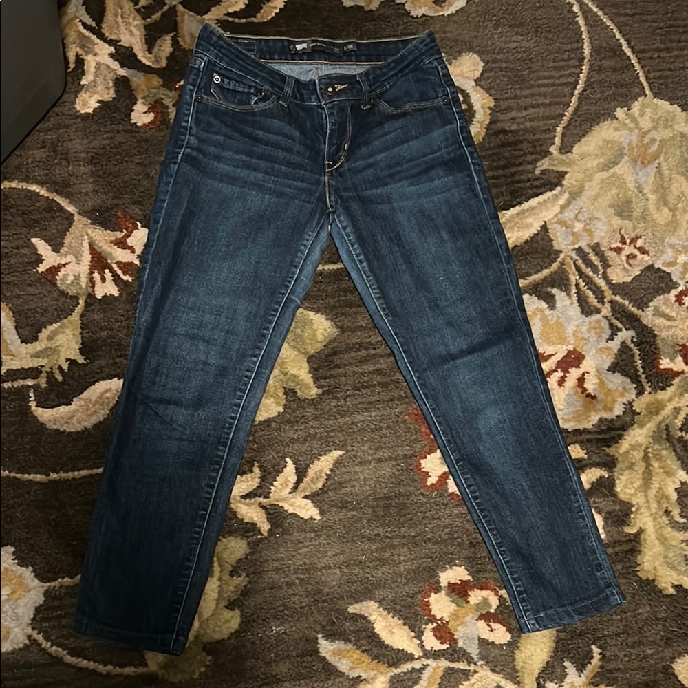 Levi's Blue Ankle Cropped Jeans